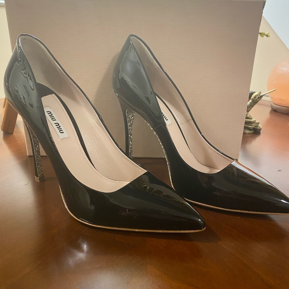 Miu Miu by Prada Patent Leather stiletto heels 9B